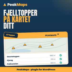 PeaksMap Wordpress plugin subscription (1 year)